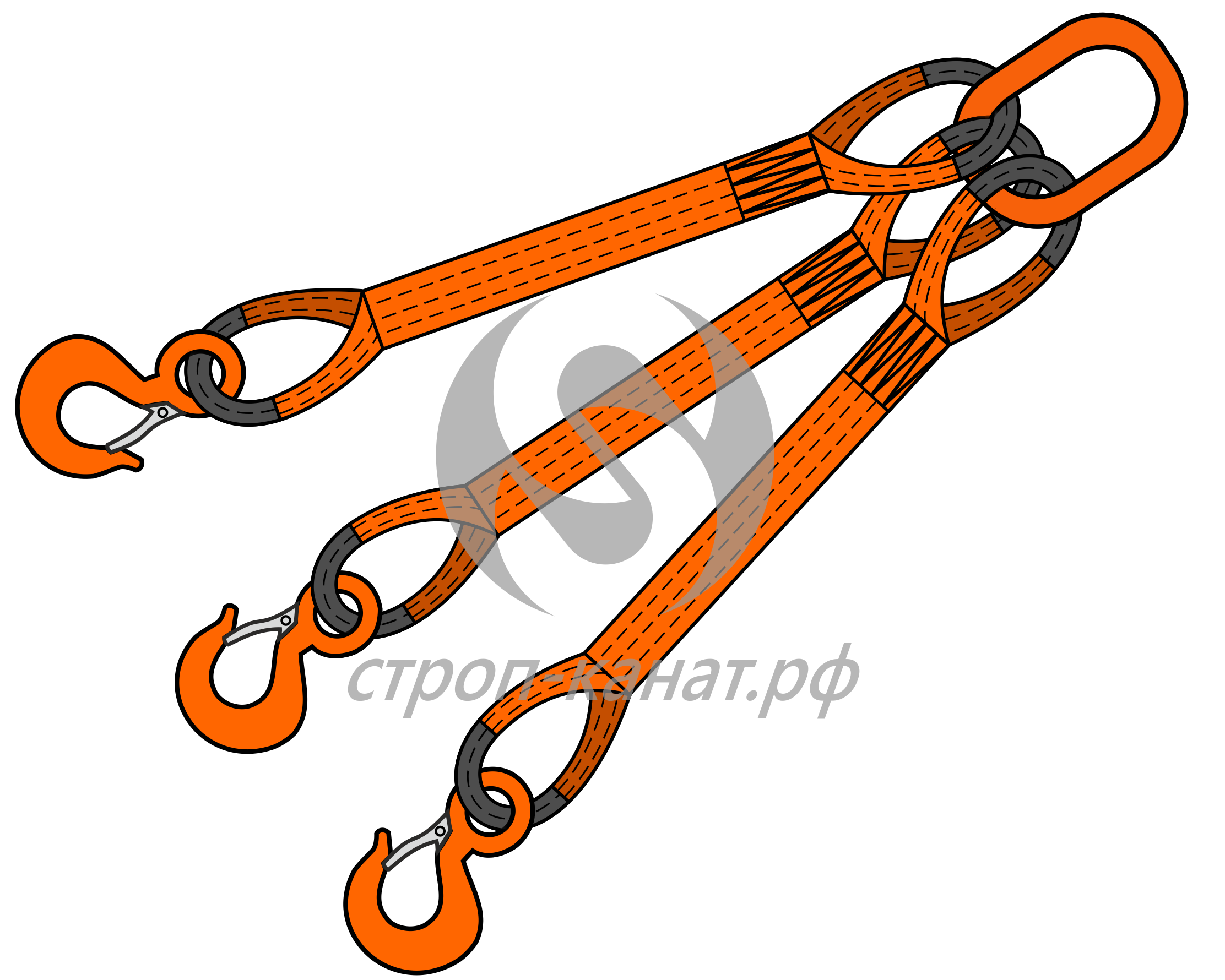 3 СТ - Строп текстильный трёхветвевой